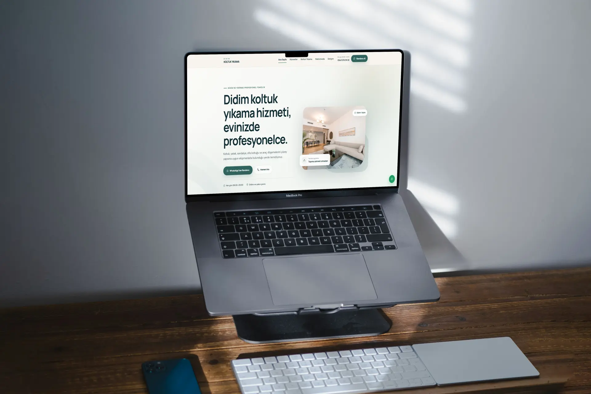 Karşıyaka Koltuk Yıkama web tasarım projesi