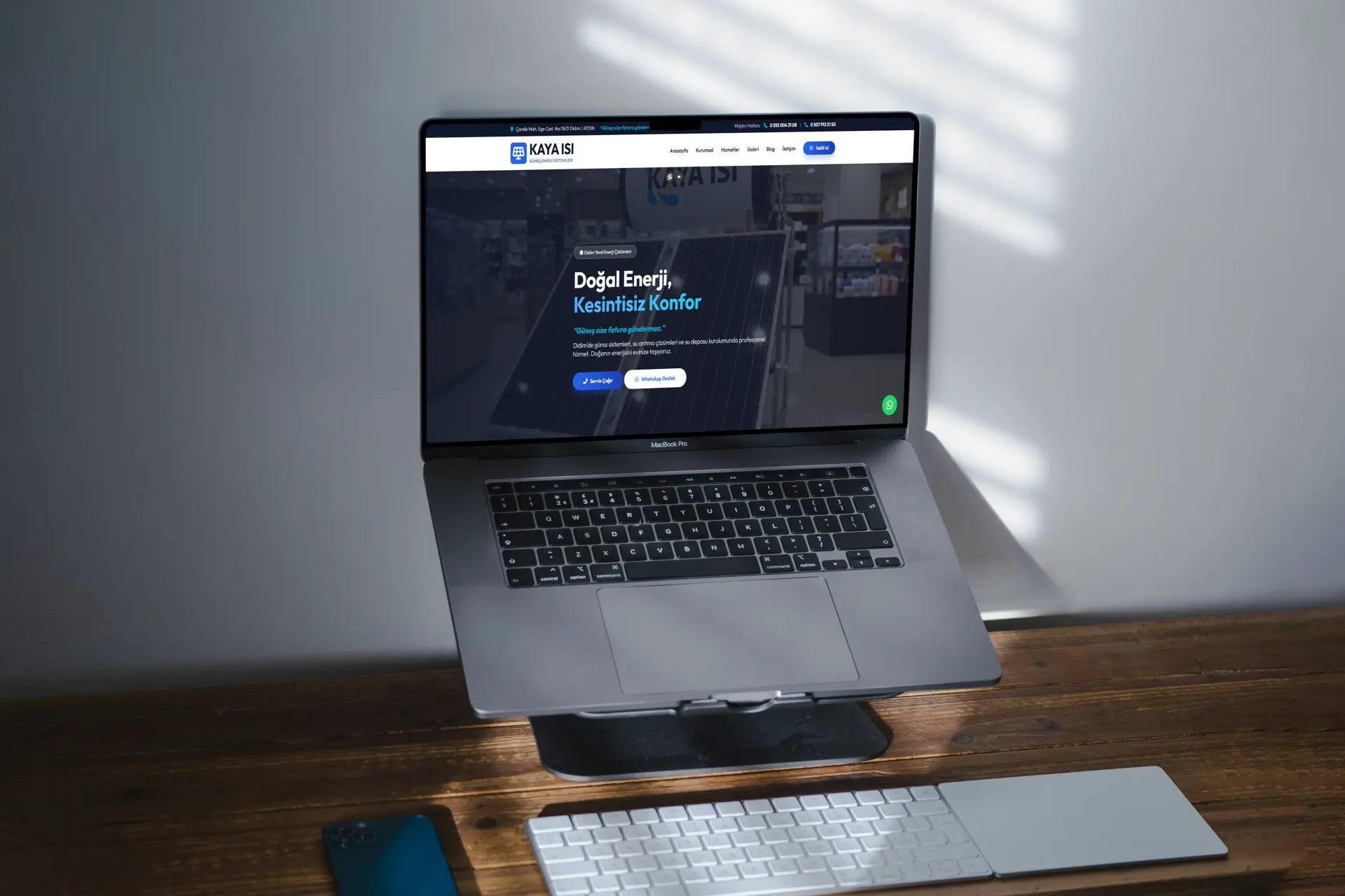 Kaya Isı web tasarım projesi