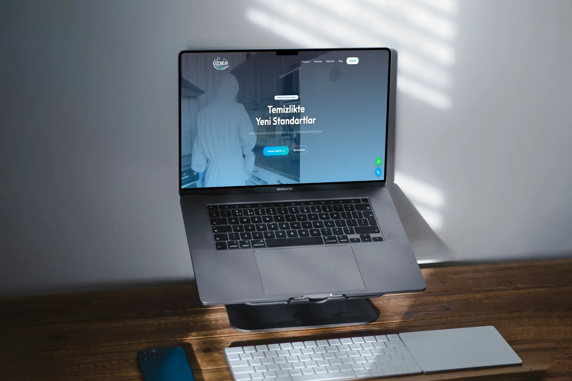 Özcanlar Temizlik web tasarım projesi