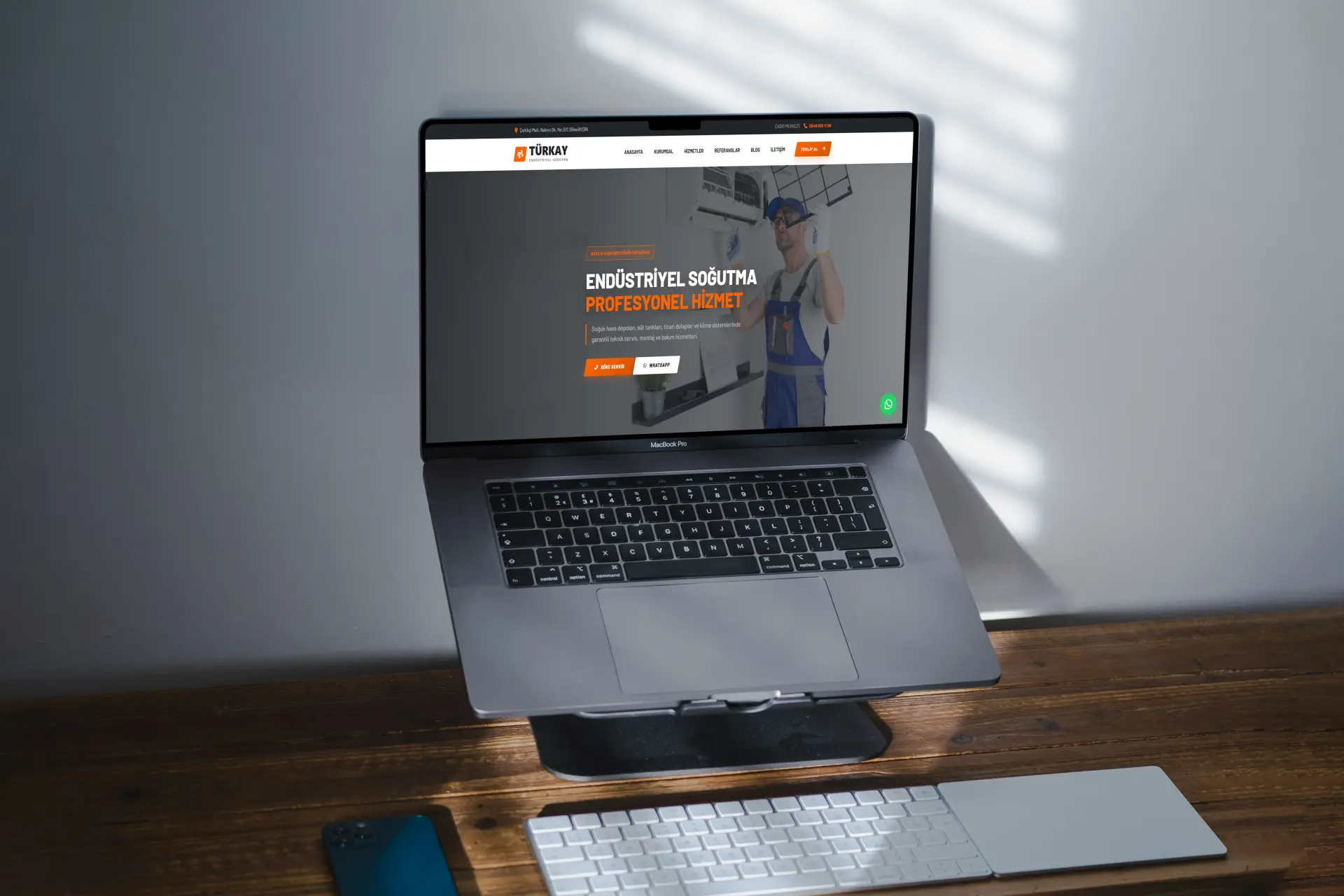 Türkay Soğutma web tasarım projesi